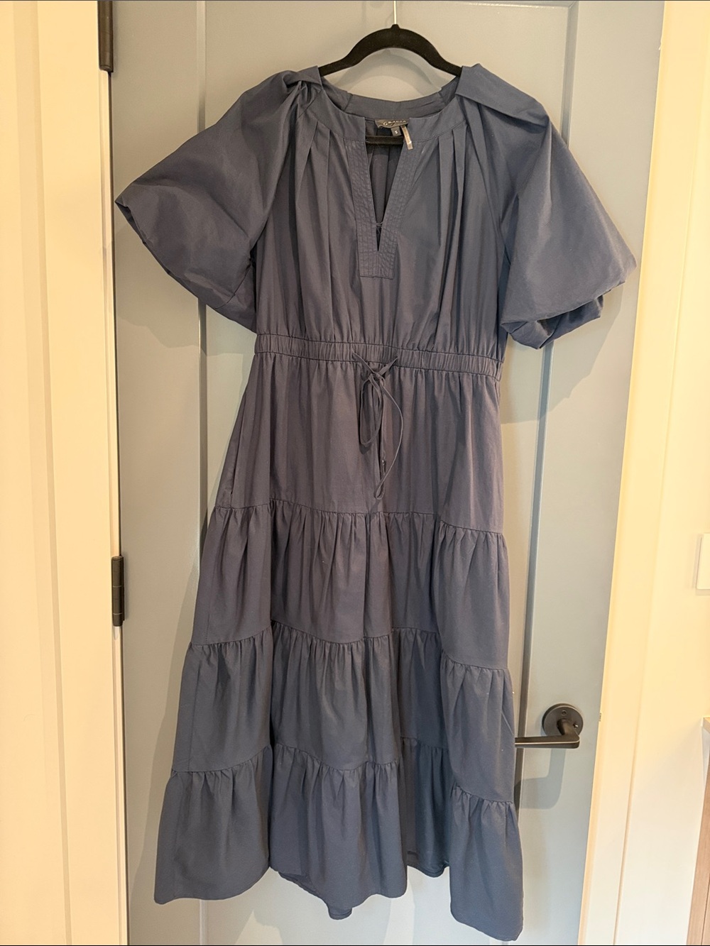 Gracia Blue Maxi Tiered Dress